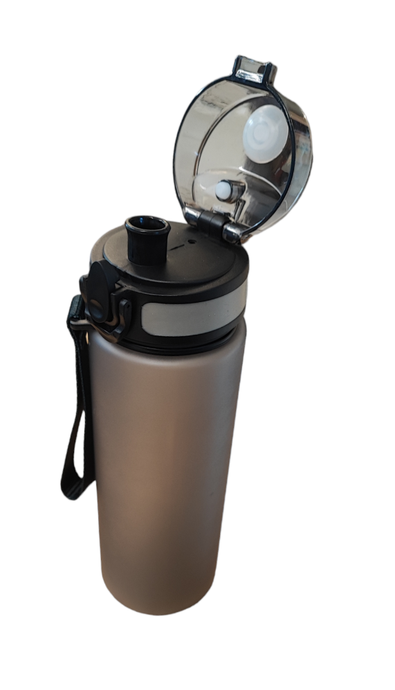 Warrior Water Bottle WARRIOR Plastic 530ml Grey Warrior Warehouses Ltd