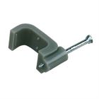 Cable Clips Flat  2.5mm Grey x300
