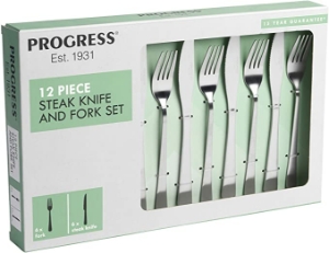 Cutlery Set PROGRESS Steak Satin SS12Pce.