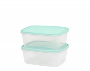 Food Box Rect. 3.0Ltr. EVERYDAY Clear Base x2