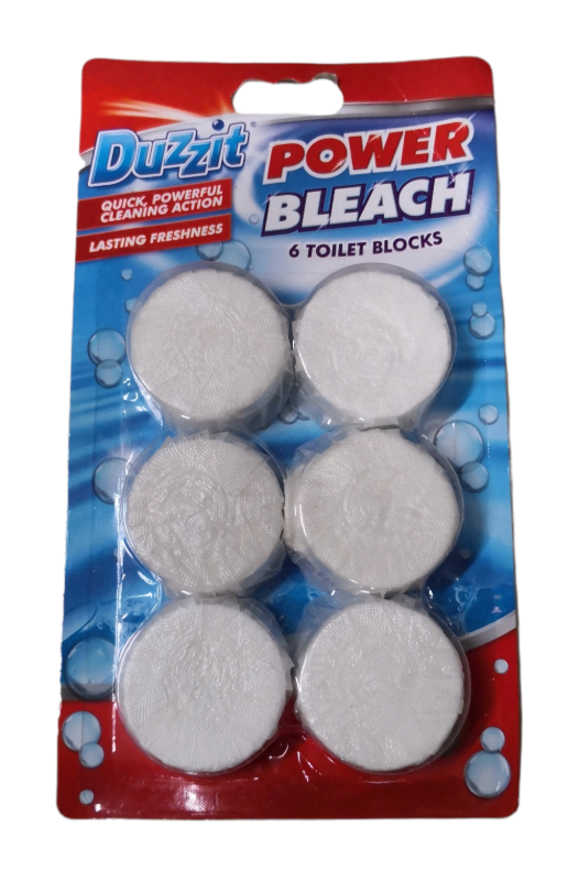 Warrior Toilet Cistern Block x6 Power Bleach Warrior Warehouses Ltd