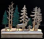 Christmas LED Woods & Reindeer Scene 22cm
