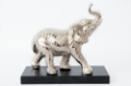Ornamental Elephant on Stand Heavy Aluminiun 27x21cm