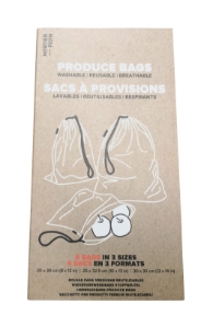 Food Storage Bags Reusable & Washable x6 Ass.