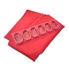 Shower Curtain Polyester WATERLINE Red 180x180cm&Rings
