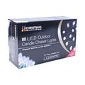 Christmas Lights   80 LED Clear Candle Chaser