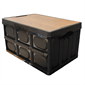Crate Fold Flat & Wooden Lid Back - Various Sizes