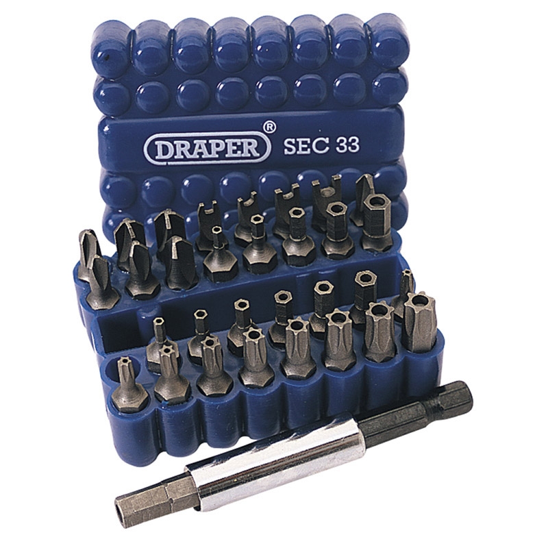 Warrior Screwdriver Insert Bit Set 33Pce. In Holder Warrior