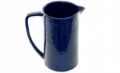 Vase SYNERGY Blue Stoneware Bottle Design 18x21cm