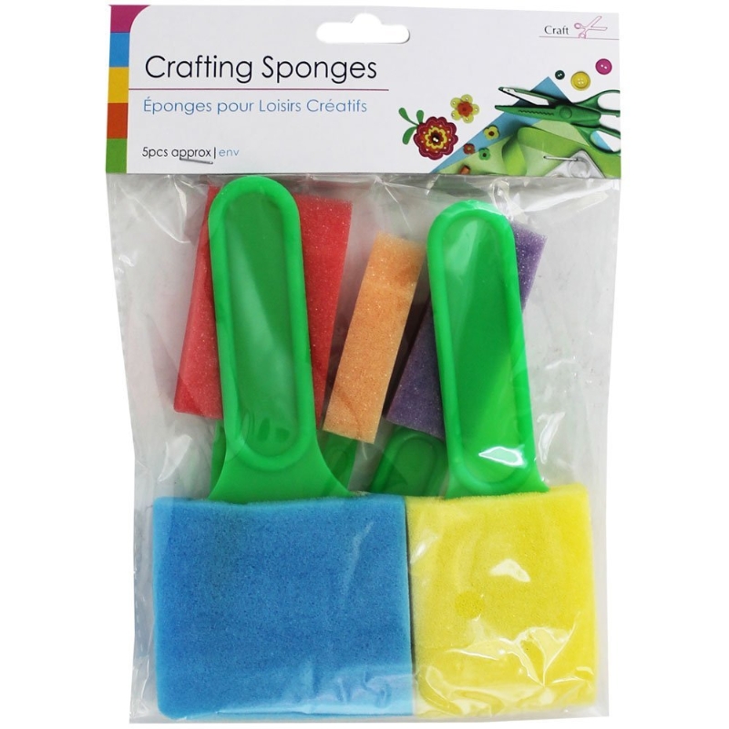 Warrior Craft Sponges Foam on Handle x5 Warrior Warehouses Ltd