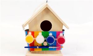Bird Nesting Box Wooden Paint your Own