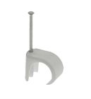 Cable Clips Round  7>10mm White x10