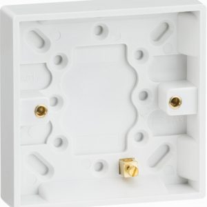 Box Surface 1Gang 16mm Deep Pattress SQUARE EDGE