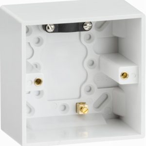Box Surface 1Gang 47mm Deep Pattress SQUARE EDGE