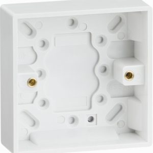 Box Surface 1Gang 25mm Deep Pattress SQUARE EDGE