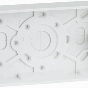 Box Surface 2Gang 25mm Deep Pattress SQUARE EDGE