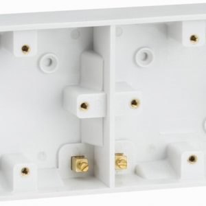 Box Surface Dual 25mm Deep Pattress SQUARE EDGE