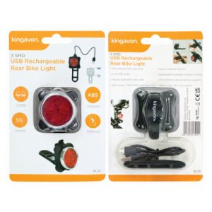 Bicycle Bike Light Rear Red 3Watt SMD USB Rechargeable