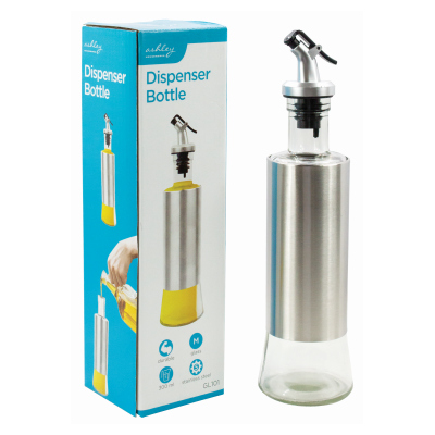 Food Dispensor Bottle 300nl Glass & SS