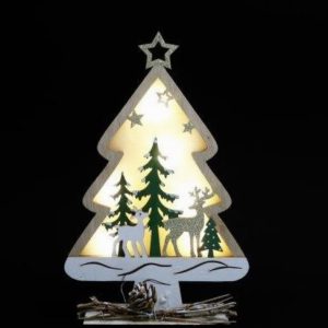 Christmas LED Tree with Woods Scene 22.5cm
