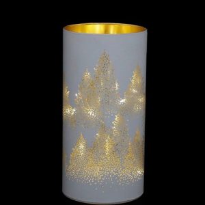 Christmas LED Glass Cut Out Design Decoration 10x20cm