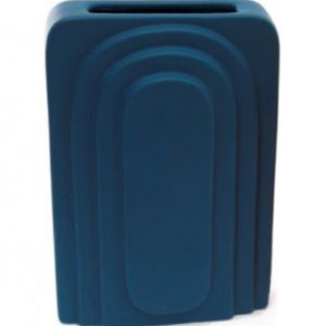 Planter Wall Mounted Dolomite Blue Pop Art design 18cm  D