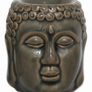 Oil Burner Buddha 8x7cm Grey