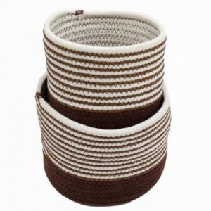 Basket / Planter Cover Abstract Cotton x2