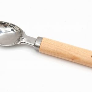 Ice Cream Scoop 19cm Wheel SS & Beechwood