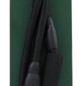 Dog Lead 38cm Round Soft Black