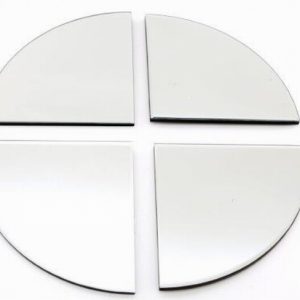 Mirror Abstract Circle Split 4 Ways 40cm