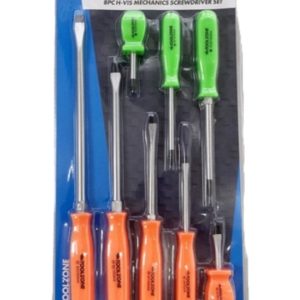 Screwdriver Set  8Pce. Mechanics Hi Viz.