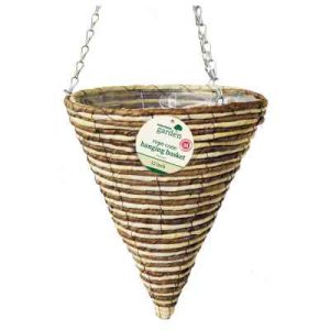 Hanging Basket 12" 30cm Rope CONE