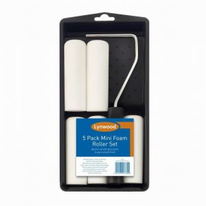 Paint Roller & Tray Mini Gloss 5Sleeves