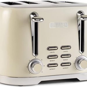 Toaster HADEN Brighton 4Slice Cream & SS
