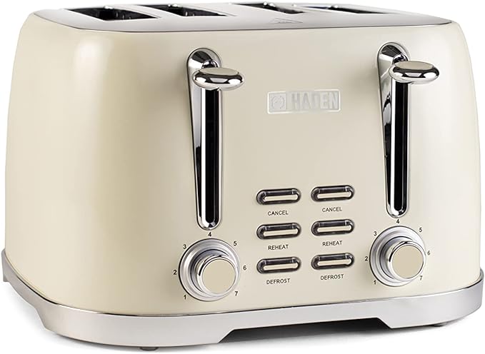 Toaster HADEN Brighton 4Slice Cream & SS