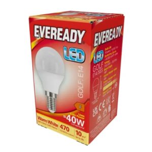 Eveready E14 LED Warm White Golf Lamp