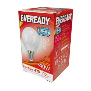 Lamp Low Energy LED Ball 5.2>40Watt SES 4000K Cool White