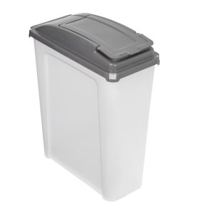 Box & Hinged Lid   25Ltr. Clear & Grey