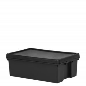 Box & Lid   36Ltr. WHAM BAM HEAVY Duty Black