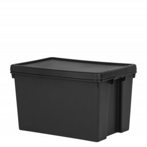 Box & Lid   62Ltr. WHAM BAM HEAVY Duty Black