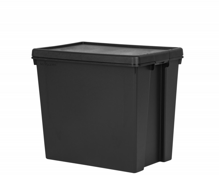 Box & Lid 92Ltr. WHAM BAM HEAVY Duty Black