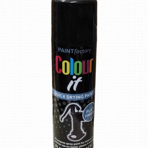 Paint COLOUR IT Flat Matt Black 250ml Aero.