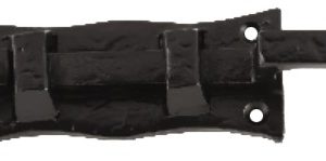 Antique Black Bolt Tower 100mm 4" Necked Scroll Pattern