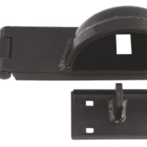 Hasp & Staple Heavy Duty Padlock Protection RH 185mm Ex.Black