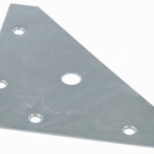 Bracket Corner Flat 83x83mm ZP 5Hole (4CSK)