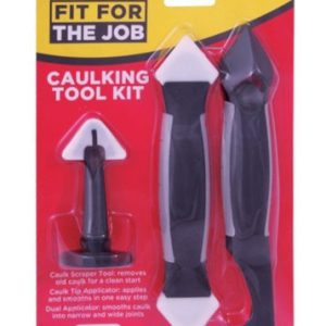 Caulking Tool Kit Stripper & Smoother 3Pce.