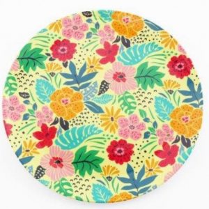 Picnic Ware Plate Melamime FLORAL 25cm