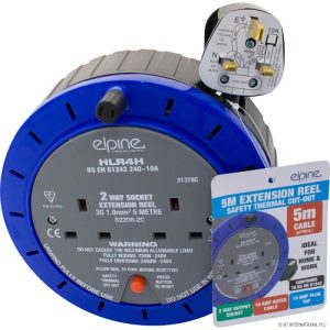 Extension Reel 13Amp  5Mtr. 2Gang Cassette