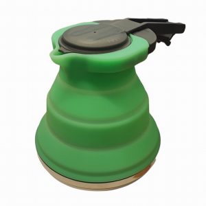Kettle WARRIOR Camping Silicone Collapsible Green
